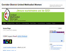Tablet Screenshot of corridorumw.org